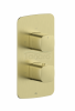 ARMATURA KRAKÓW KFA Bateria termostatyczna podtynkowa MALAGA BRUSHED LIGHT GOLD 5759-001-31